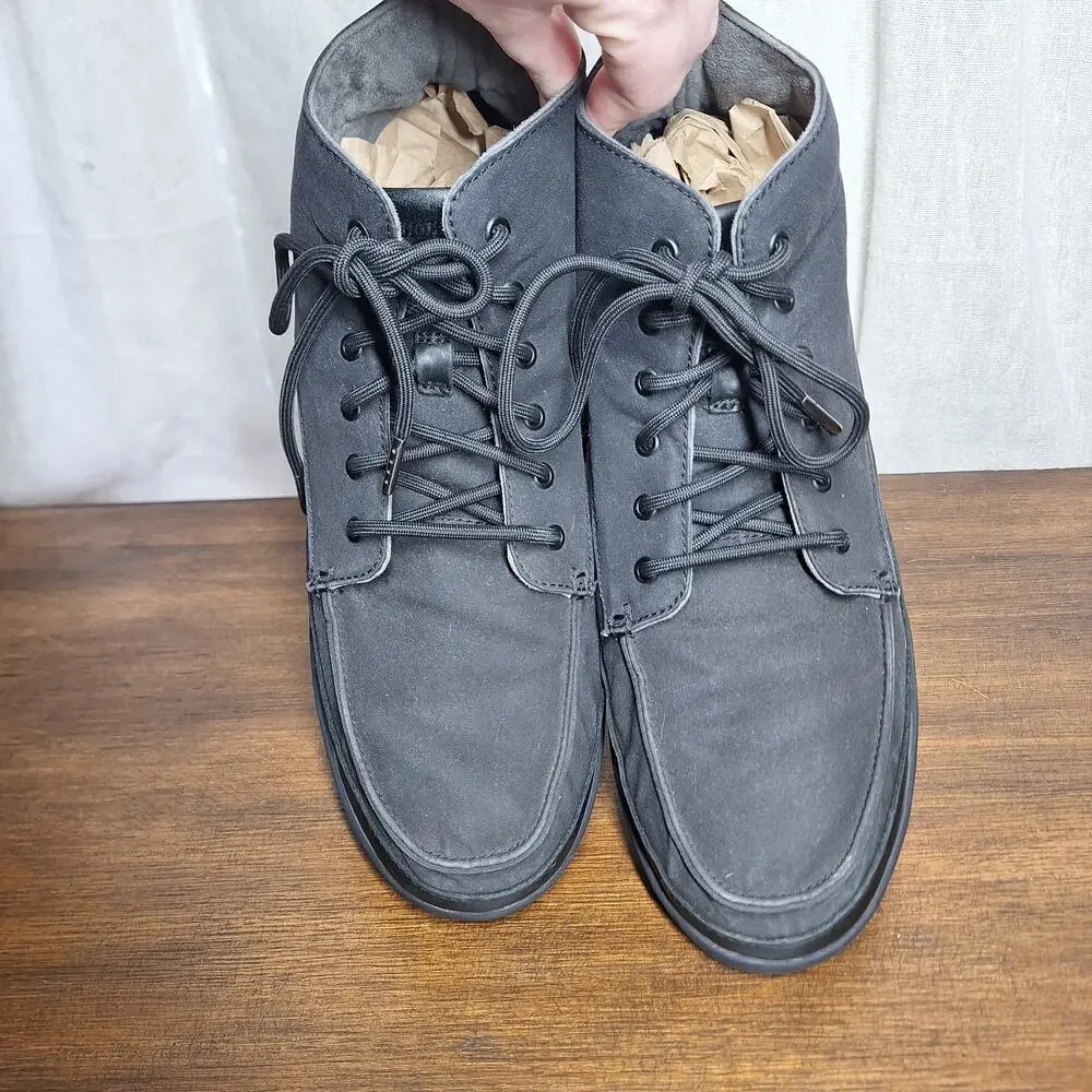 Olukai Nalukai Kappa boots mens 11.5 canvas Hightop shoes black chukka boots